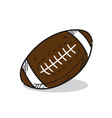 american football on a white vector image