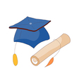 graduation item vector image vector image