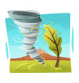 natural disaster composition vector image