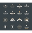 vintage logos design templates set vector image