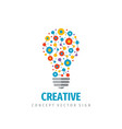 creative idea - logo template concept vector image