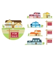 flat icon suburban american house vector image