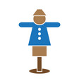 scarecrow icon clipart design template isolated vector image vector image