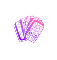 vintage tarot deck hand drawn vector image