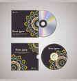 cd cover oriental template vector image