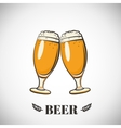 cups of beer vector image