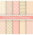 pastel loving wedding seamless patterns tiling vector image