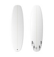 blank surfboard template vector image