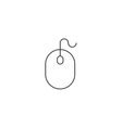 computer mouse thin line icon vector image