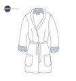clothes thin line style vector image vector image