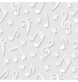 seamless pattern with musical notes vector image