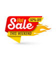 hot sale price offer deal labels templates vector image