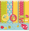 scrapbook design elements vector image