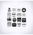 set of vintage retro vector image