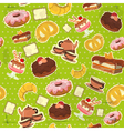 seamless food background vector image vector image