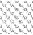 forklift concept outline seamless pattern vector image