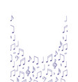 music notes background poster template melody vector image vector image