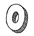 number zero icon vector image