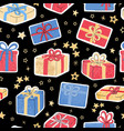 seamless background with colorful hand draw vector image
