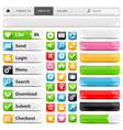 web design elements set vector image vector image