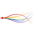 arrow formed multiple merging lgbt pride vector image