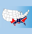 confederate states vector image