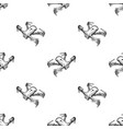 qadrocopter or drone seamless pattern hand drawn vector image