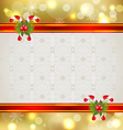 christmas background with holiday decoration vector image vector image