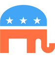 elephant republicans election usa party icon vector image