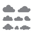 set of clouds different forms isolated vector image vector image