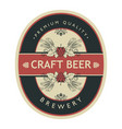 beer label design vector image