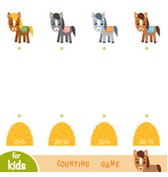 Counting game for preschool children educational Vector Image