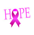 Breast cancer ribbon Royalty Free Vector Image