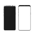 realistic modern phone mock up vector image