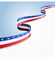 usa flag background vector image vector image