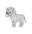 coloring book for kids cheerful character cute vector image