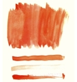 orange watercolor elements for design vector image
