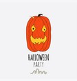 stamp for scary holiday celebration vector image vector image