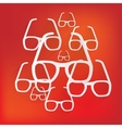 glasses icon vector image