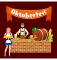 germany beer festival oktoberfest bavarian vector image