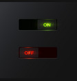 realistic switches for web usage vector image vector image