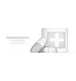 pills abstract 3d two capsule vector image vector image