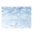 snowflake frame winter background with snow vector image