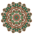 circle ornament ornamental round lace vector image