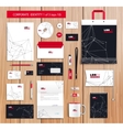 artistic corporate identity template vector image vector image