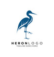heron logo design flamingo icon vector image
