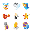 icons for leisure vector image vector image