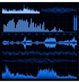sound waves set music background eps 8 vector image