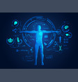 body scan vector image vector image