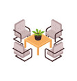 garden chairs vector image